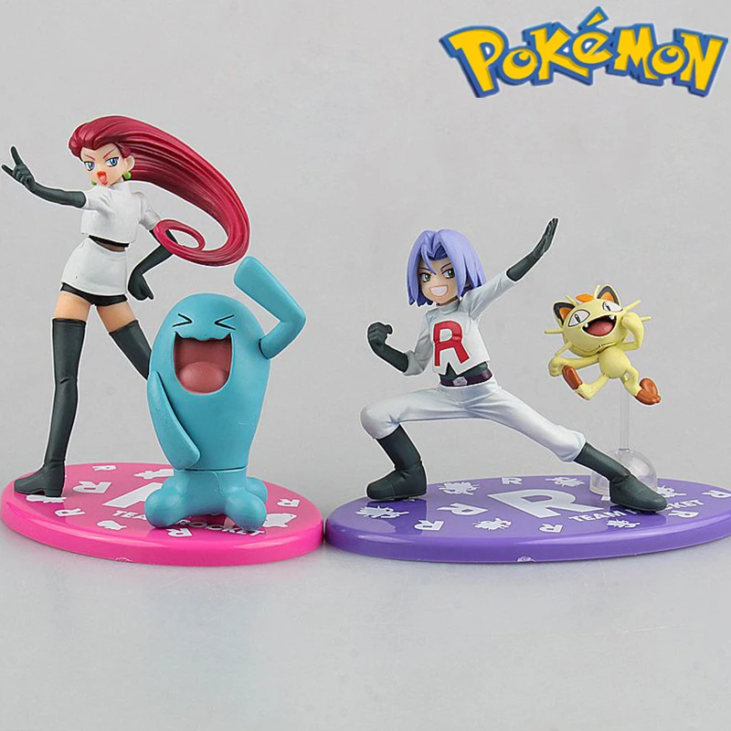 

Pokemon combination hand-made Musashi + really Weng Xiaojiro Meow model room desktop decoration ornaments children's toys