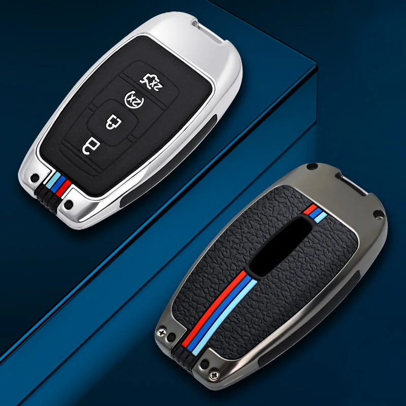 

Fashion Zinc Alloy Car Remote Key Case Cover For Lincoln Continental MKC MKZ Navigator 2017 2018 2019 2022 Protective Holder