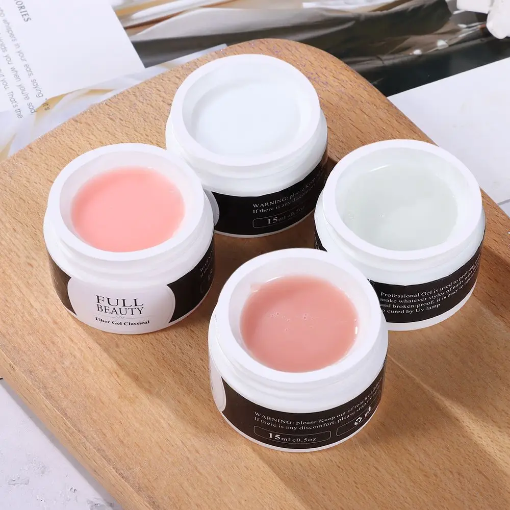 

Консервированный УФ-гель для наращивания ногтей, 15 мл, быстрое наращивание ногтей, инструмент для маникюра, 4 цвета