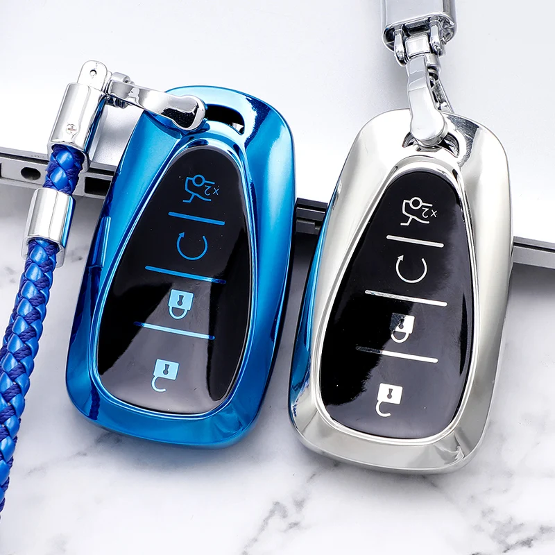 Чехол для ключа автомобиля TPU для Chevrolet Cruze Spark Sonic Camaro Volt Bolt Trax Malibu Fob Shell Holder Protector Accessories on.