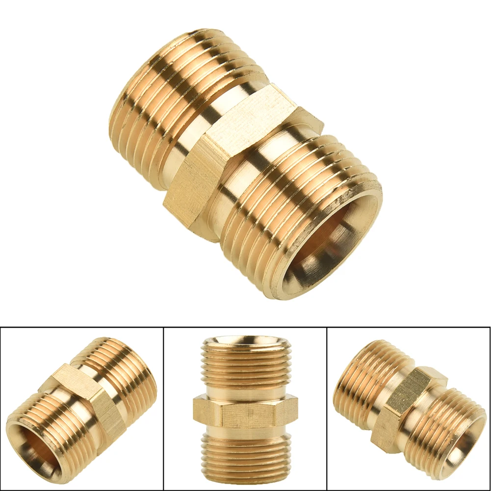 

M22/14mm Male Adaptor Power Pressure Washer Pump Hose Outlet Double Inner Wire Pair Connector For Karcher Cleaning Machine