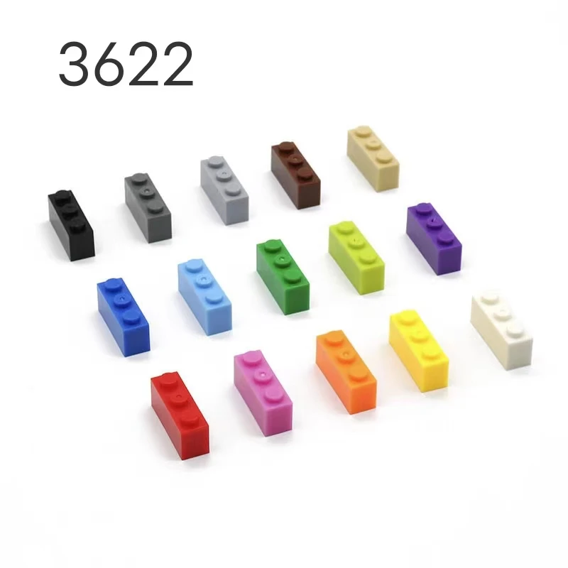 

MOC Small Particle Assembly Patchwork Building Blocks DIY Parts Brick 1x3 compatible with LEGO 3622 Loose Piece accessories