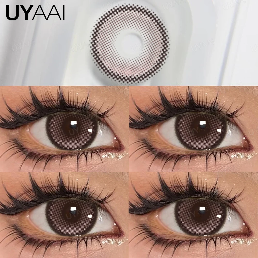 UYAAI ежедневные цветные контактные линзы для близорукости 1 день одноразовые