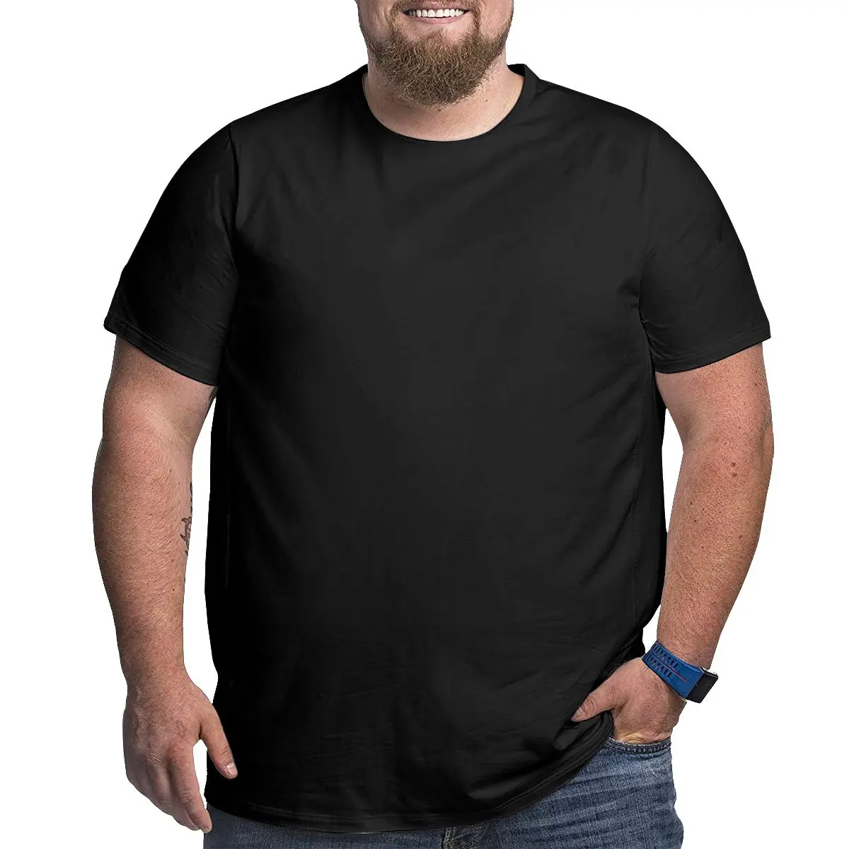 

Cotton Black T Shirts Oversized T-shirt Underwear Clothing Plus Size Top Tees for Big Tall Man 6XL 5XL 4XL Shirts Drop Shipping