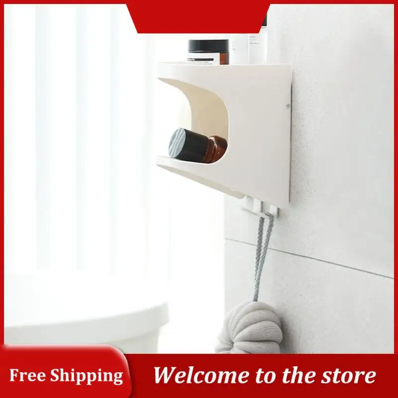 

Storage Rack No Burrs Drain Quickly Press Without Pressure Double Layer Storage Rack Rounded Corners Multi-zone Design