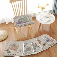 12 zodiac signs constellation chair mat soft pad seat cushion for dining patio home office indoor outdoor seat mat
