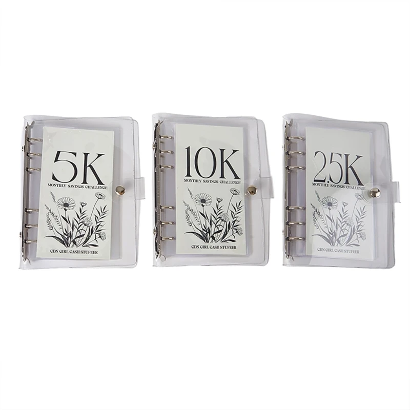 Savings Challenge Денежный альбом Конверт с переплетом для управления деньгами Рукав