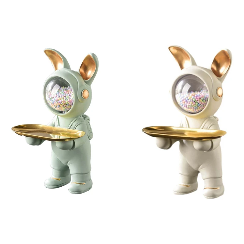 

Resin Animal Ornaments with Key Holder for Living Room Statue Sculpture Room Crafts Storage Tray Decoration Home Decor