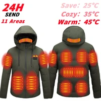 11 Area Men's Heated Vest Men Women Smart Jacket Autumn Winter Cycling Warm USB Electric Heated Outdoor Sports Vests For Hunting
