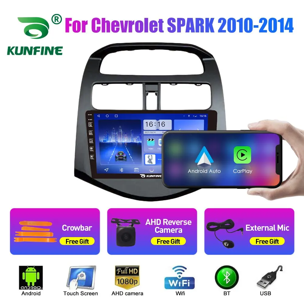 10.33 Inch Car Radio For Chevrolet SPARK 10-14 2Din Android Octa Core Stereo DVD GPS Navigation Player QLED Screen