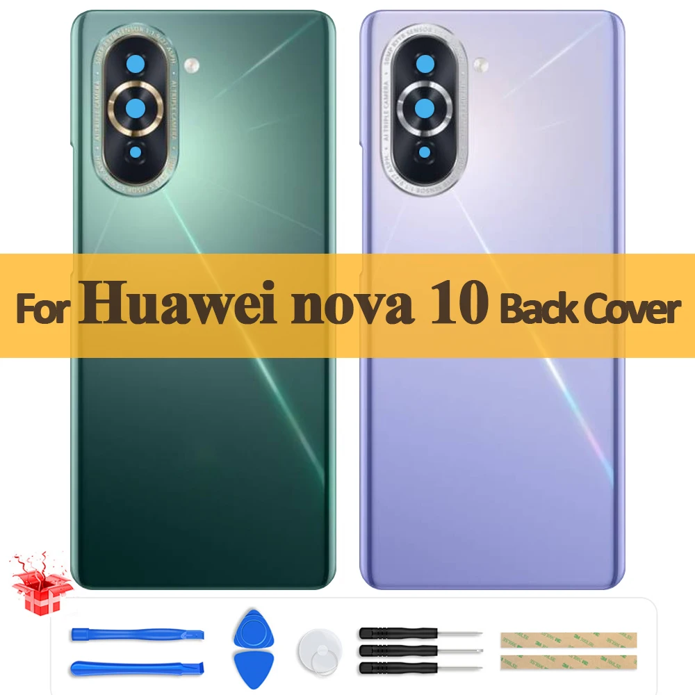 Оригинальная задняя крышка для Huawei nova 10 батарейного отсека Задняя стеклянная