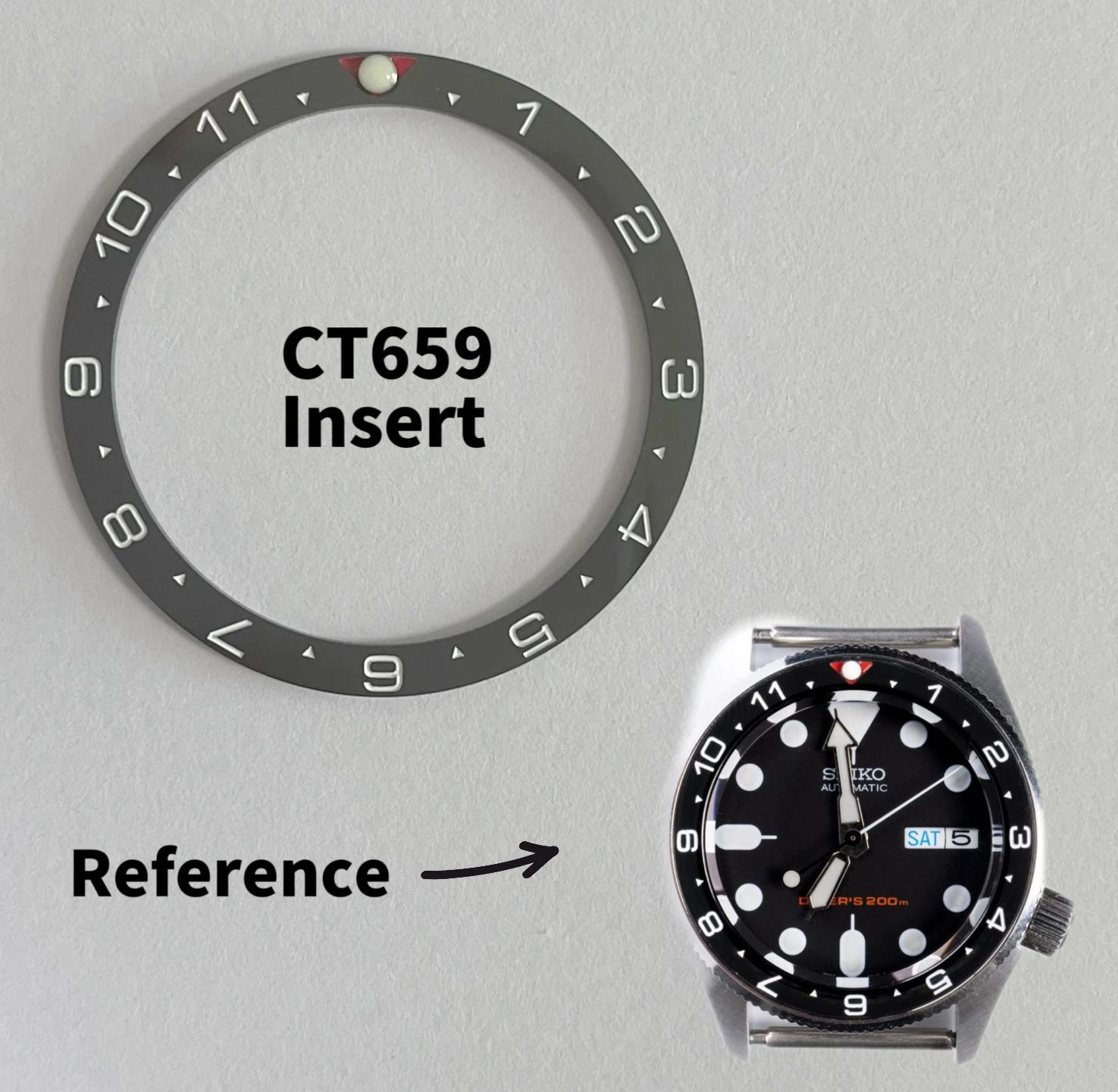 

Flat Ceramic Bezel Inserts for SKX013 SKX015 Replacement Mod (10 Designs)
