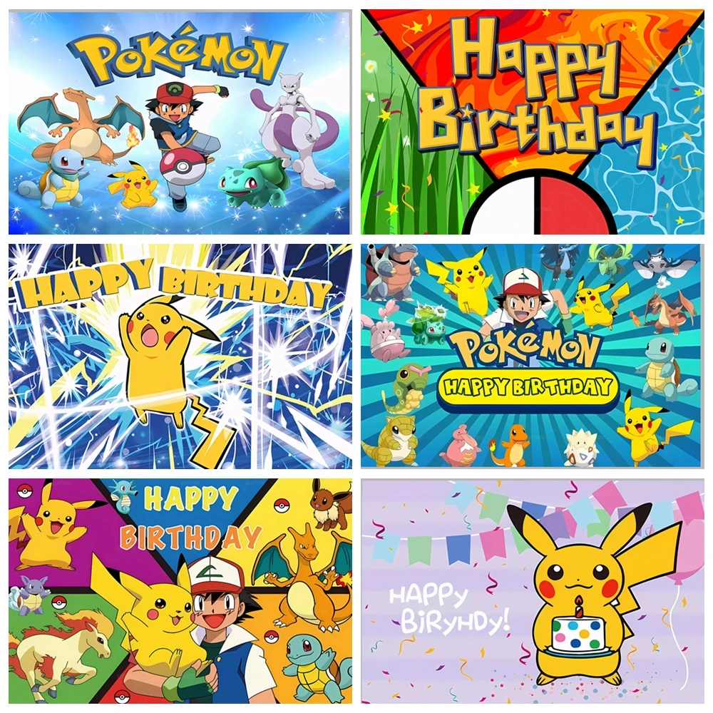 Фон для фотографирования с изображением покемона