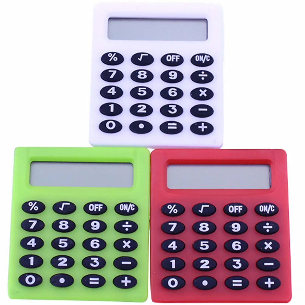 3 Pcs Mini Students Learning Caculator Portable Calculating Tool