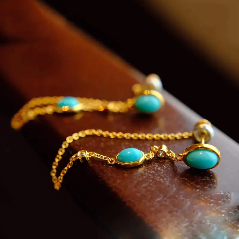 

DIEYURO 316L Stainless Steel Green Stone Crystal Necklace For Women Bohemian Ethnic Chain Choker Wedding Party Jewelry Gift