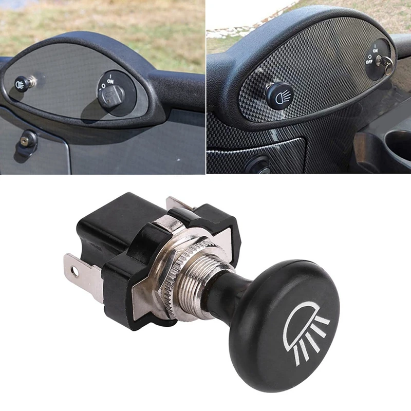 Universal 12V Car Headlight Push Pull Light Switch 4034 For Golf Cart EZGO Club Yamaha