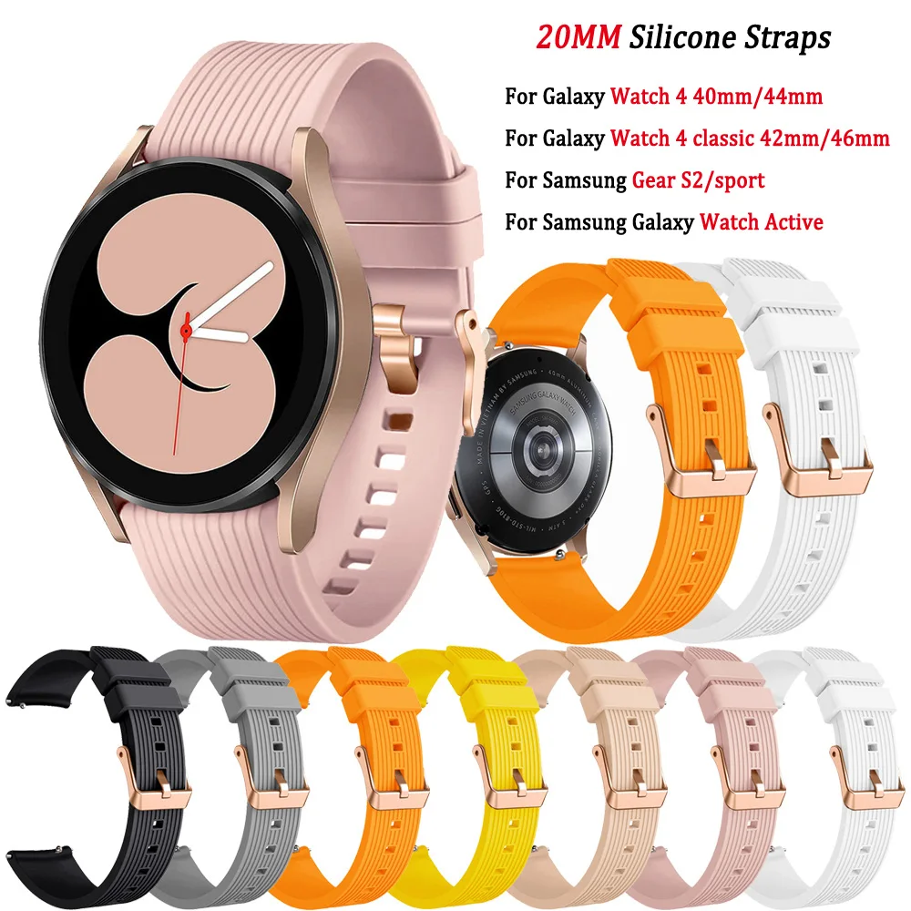 

Ремешок силиконовый 20 мм для смарт-часов Garmin CAME SQ 2 Plus Vivoactive 3 HR Forerunner 245 645