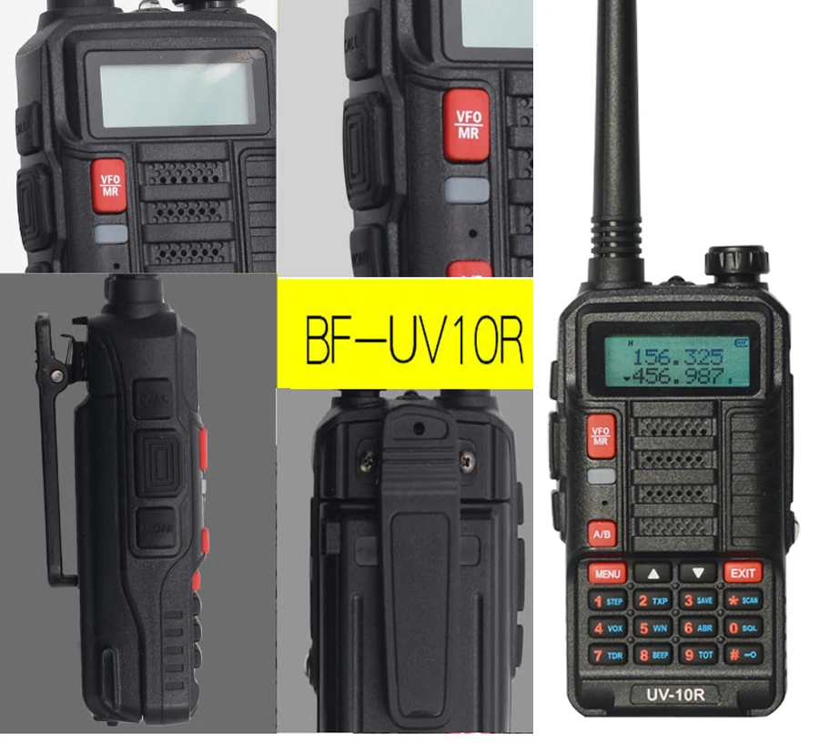2pcs/set Baofeng UV-10R Professional Walkie Talkies 10W Dual Band 2 way CB Ham USB Radio hf Transceiver VHF UHF UV 10R 8800mAh