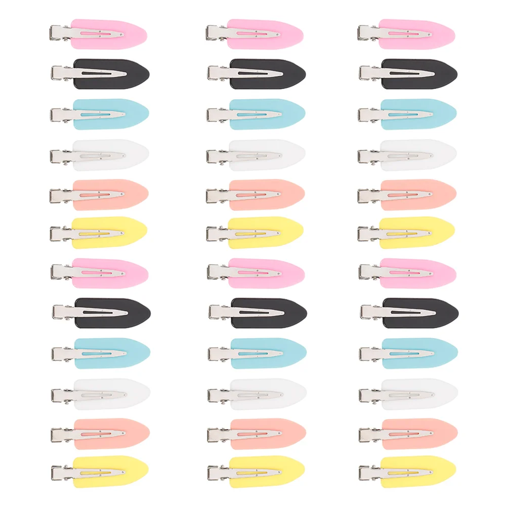 

36 Pcs Card Issuance Child Clips Hair Salon Metal Girls Barrettes