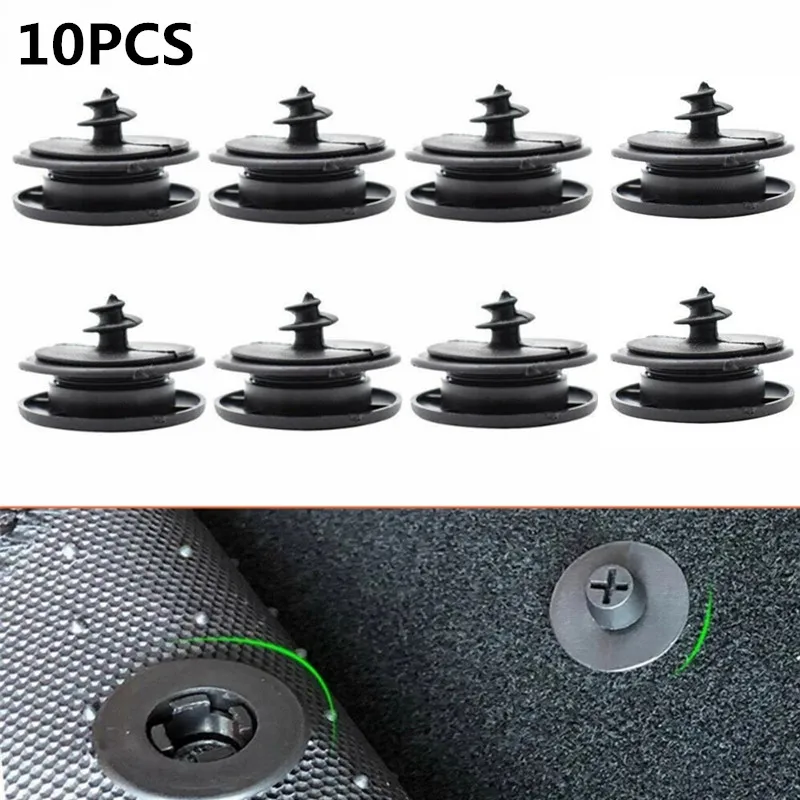 

10 PCS Car Mat Carpet Clips - Durable and Anti-skid Floor Fasteners & Clips for Retaining and Gripping