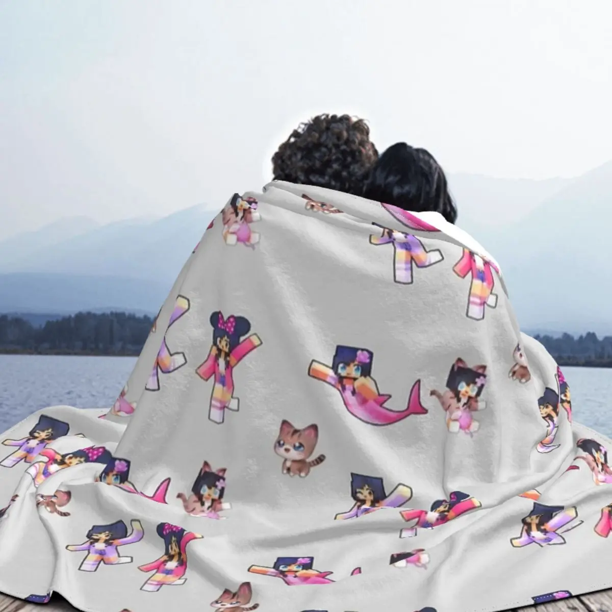 Мультяшное игровое одеяло Aphmau бархатные зимние многофункциональные супер