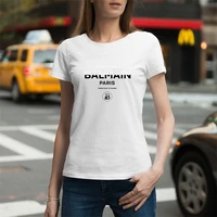balmain unisex tees mens and womens printed round neck short sleeve all match t shirt