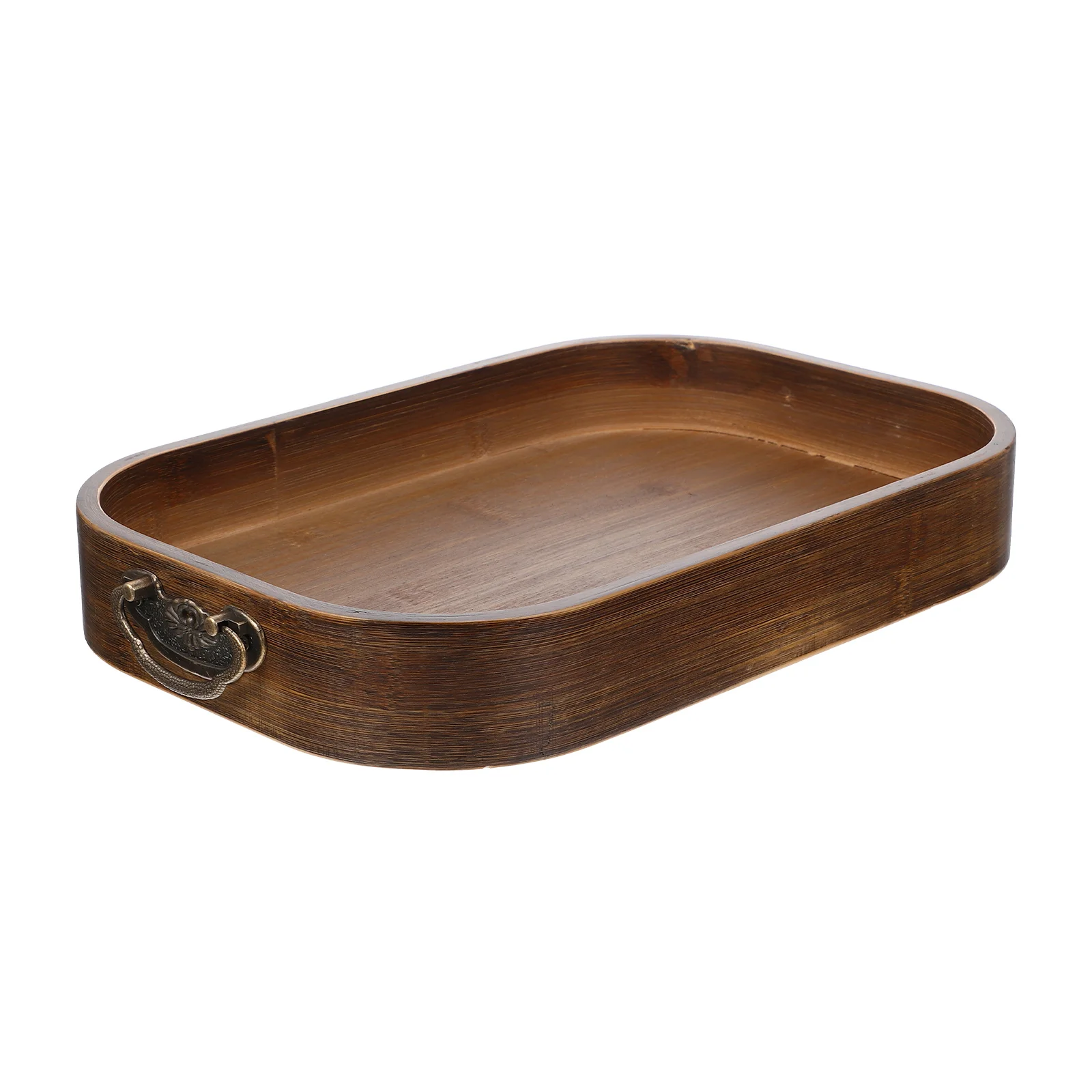 

Tray Serving Wood Trays Wooden Eating Plate Round Jewelry Towel Breakfast Board Soap Entryway Holder Rustic Key Bowl Coffee