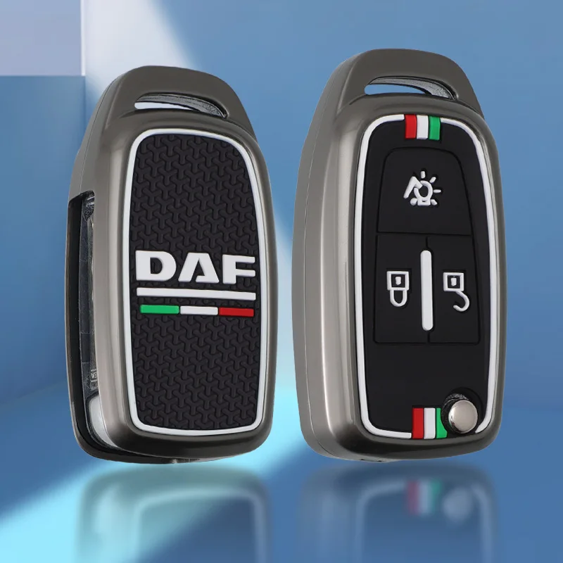 Фото Силиконовый складной автомобильный чехол из цинкового сплава для DAF 106 CF Euro 6 2022 XG XF, брелок для грузовика, аксессуары №3
