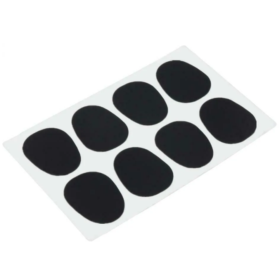 

8pcs Music Accessories Sax Mouthpiece Patches Pads Cushions Black 0.8mm For Alto/Tenor Saxophone Food Grade Silicone Parts