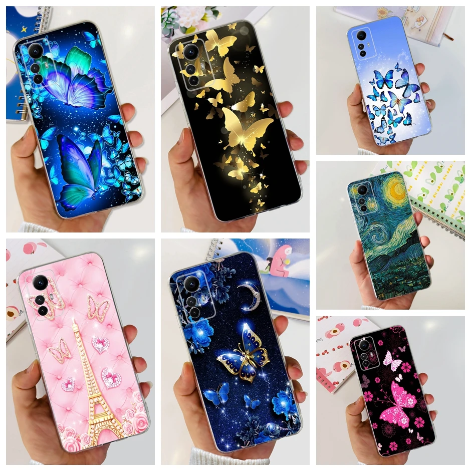 

For Xiaomi Redmi Note 12S Case Liquid Silicone Coque Redmi Note 12 s 12S Turbo Cover TPU Protective Case Note12 S Turbo Cover