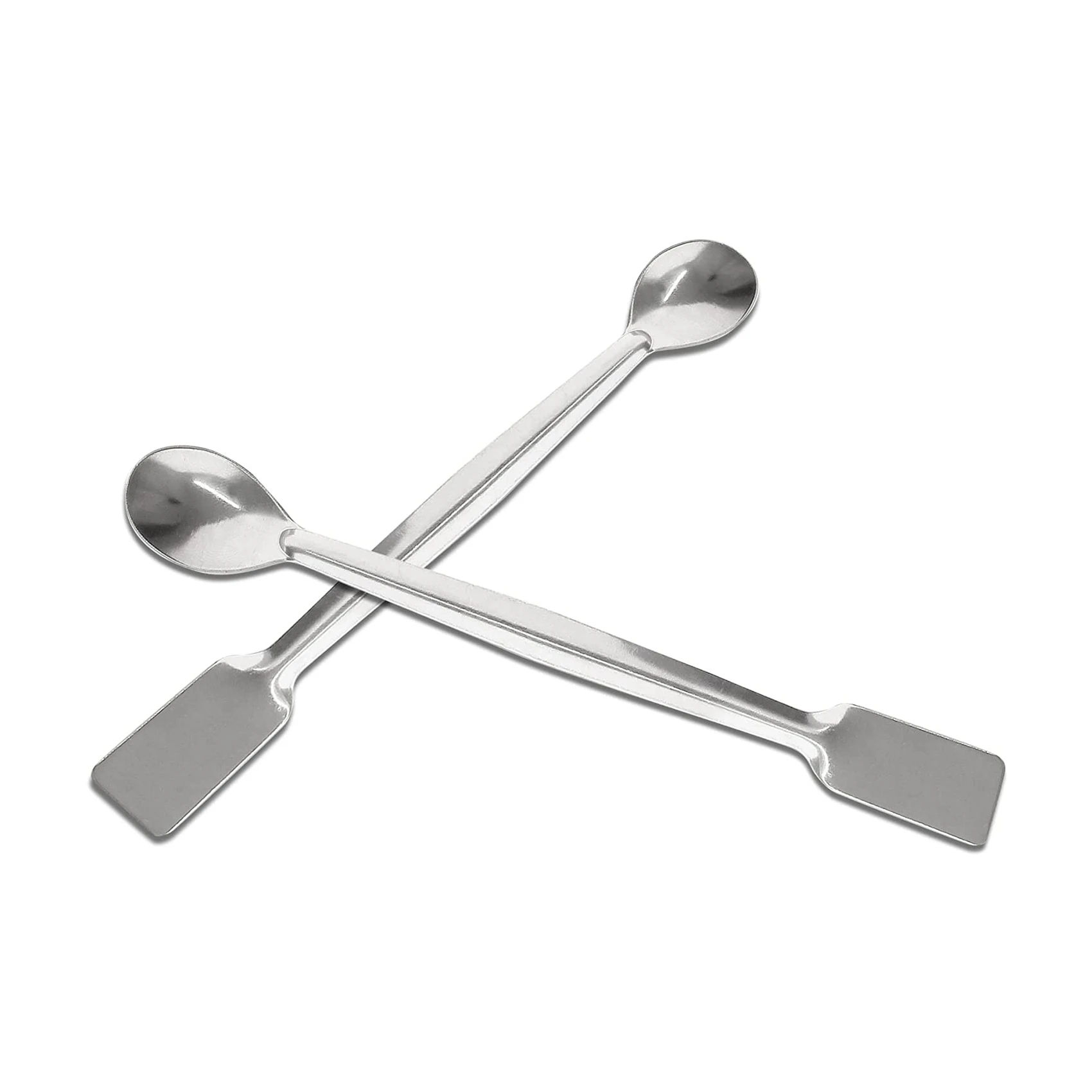 

Stainless Steel Lab Scoop 10 PCS Double Ended Lab Spoon Mini Laboratory Spatula for Reagent Sampling Mixing Measuring