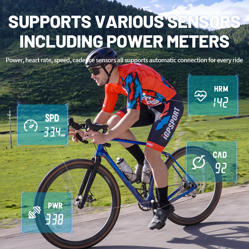 BSC100S iGPSPORT ANT+ GPS Bike Computer Riding Cycling Odometer Wireless Speedometer Support Powermeter Waterproof Not iGS630 - купить по