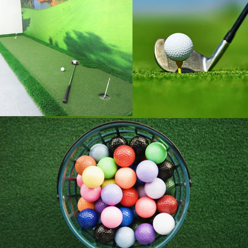 

New 10pcs Indoor golf ball golf practice balls golf light ball have hole Golf Training Aids new