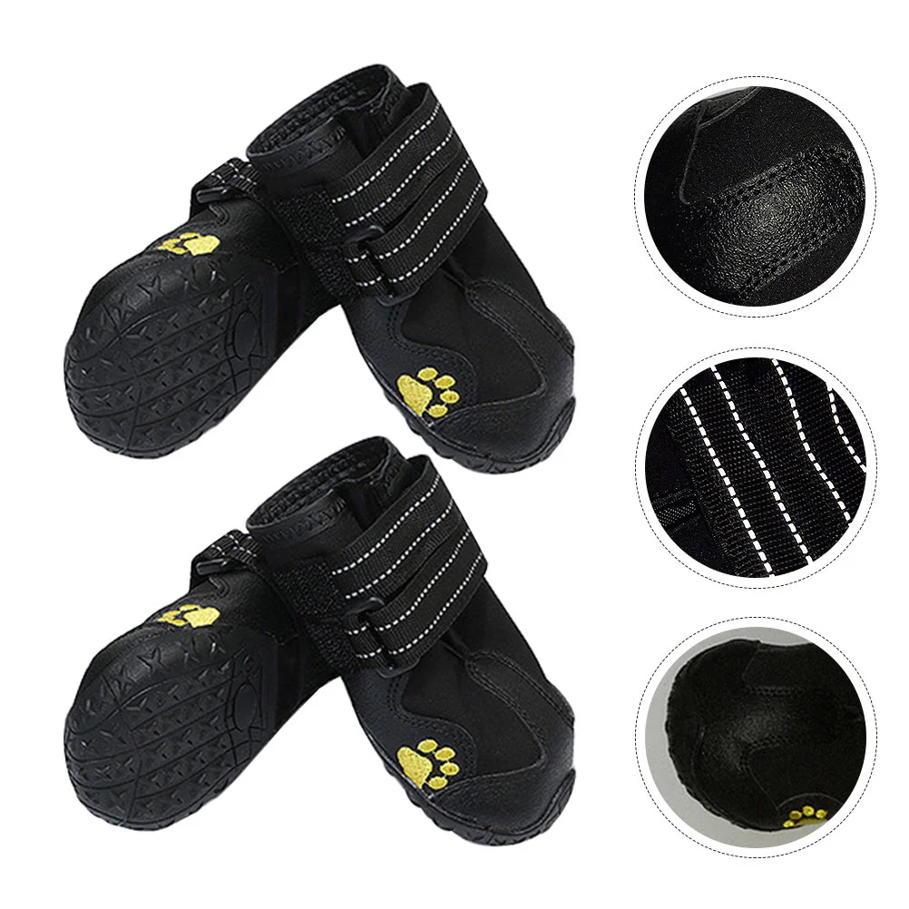 

4Pcs Dog Feet Protector Dog Wear-Resistant Shoes Puppy Adjustable Boots