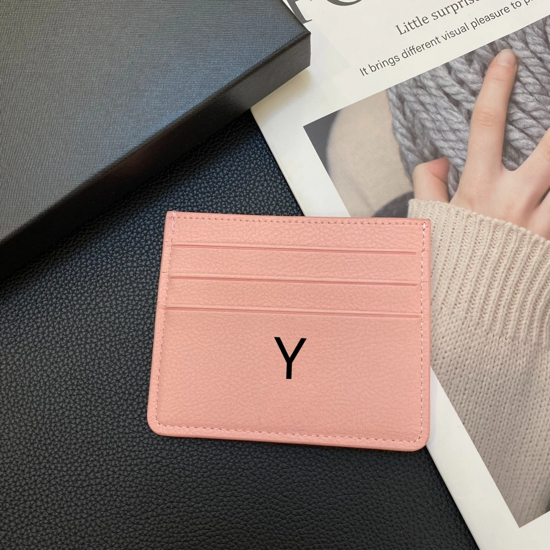 

Y-letter Classic Custom Credit Card Cover Embossed Logo Card Storage Bag Multi Color Multi Card