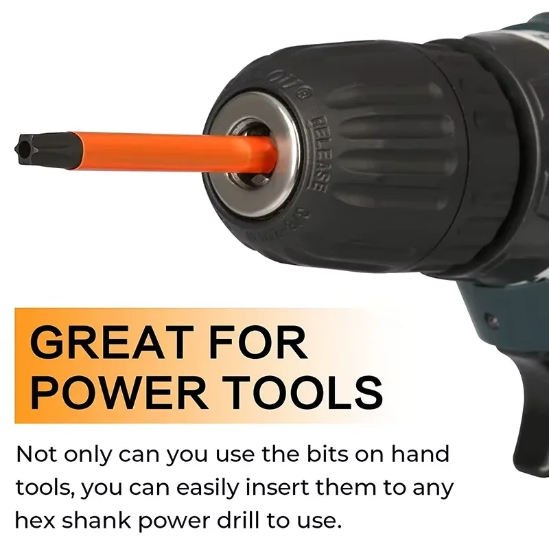 13 шт. 100 мм набор бит Torx защитные звездочки 1/4 дюйма шестигранный хвостовик