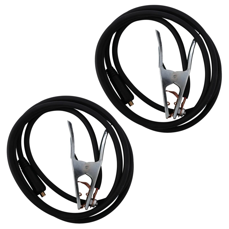 

2X 300A Groud Welding Earth Cable Clamp Clip For MIG TIG ARC Welder / Cable 10-25 Plug Weld Holder Welding Supply Tool