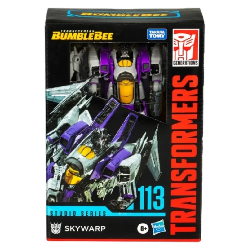 Фото Новые классические игрушки Hasbro Transformers Studio Series SS-113 Skywarp, аниме-модель, фигурки героев, игрушка-робот, коллекционные подарки для хобби №5