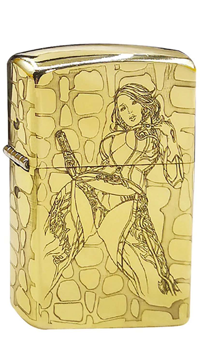 

Zorro Kerosene High Quality Pure Copper Windproof Lighter Beautifully Carved