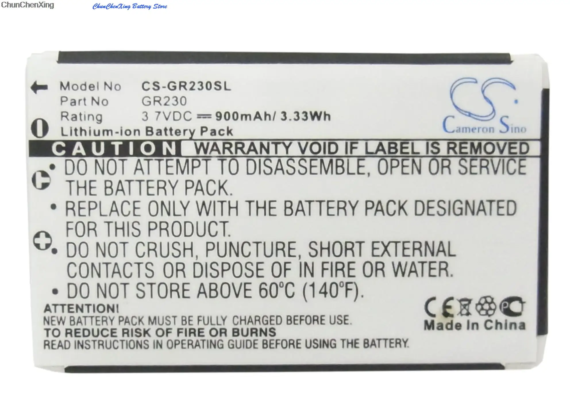 Аккумулятор Cameron Sino 900 мАч для Bluetooth GPS-приемника Belkin