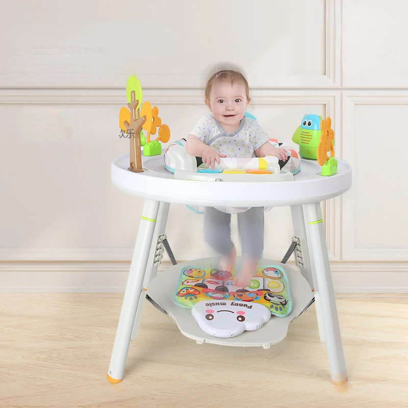 3 In 1 Baby Bouncing Chair Multifunctional Baby Activity Fitness Frame Cute Jumping Chairs Multi-purpose Table Baby Gym Toys