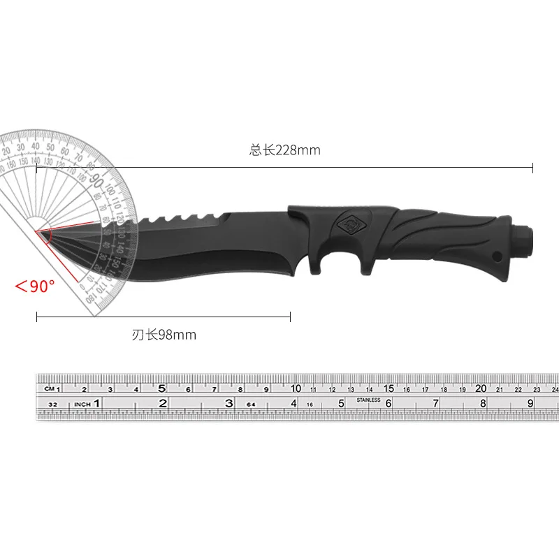 

Army Blade Outdoor Knife Air Knife Portable Knife Self-Defense Cold Weapon Open Blade Straight Knife Saber Wolf Knife Switzerlan