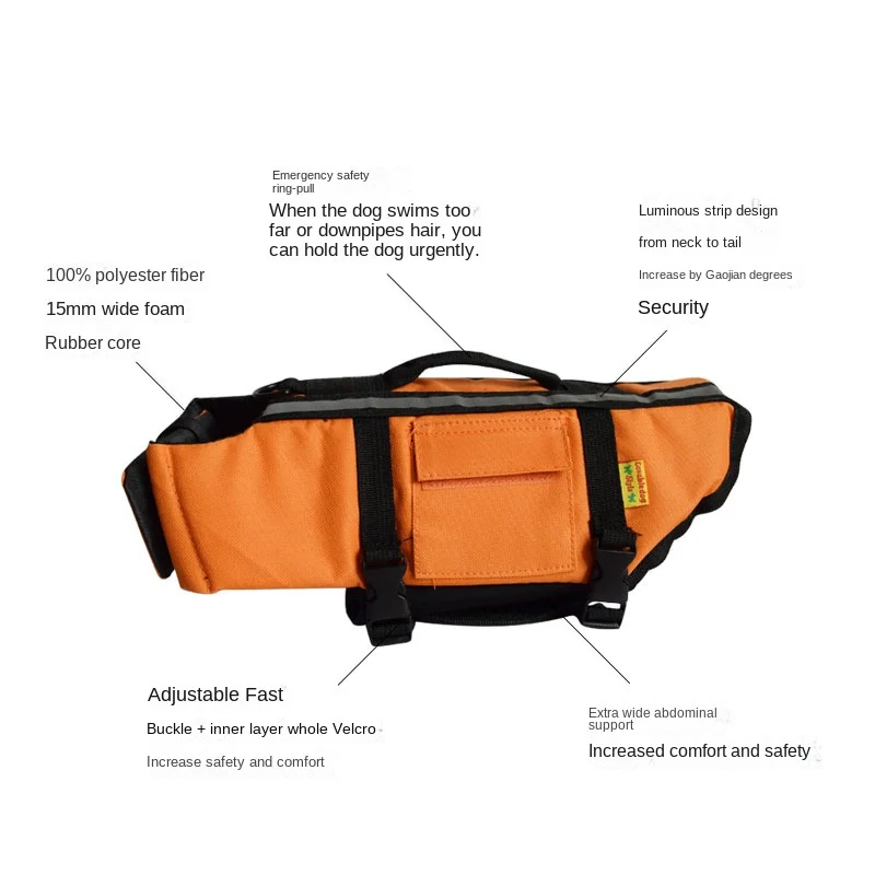Спасательный костюм для домашних питомцев купальный выживания с большой собакой