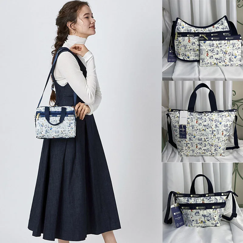

Новый бренд Lesportsac Co, мультяшный кролик, модная универсальная ручная сумка-тоут на одно плечо, Рождественский подарок на день рождения