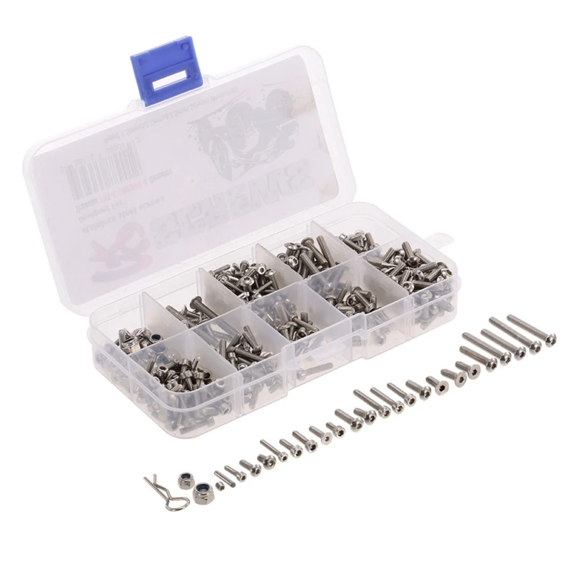 

Durable R/C Electric Controlled Crawler Screws Set Upgrade Screw Box Simulation RC Toy Accessories of TRX4 Off-Roads