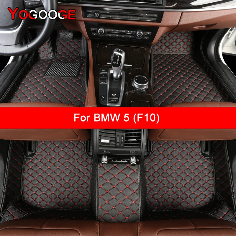 

YOGOOGE Custom Car Floor Mats For BMW 5er F10 2009-2016 Years Auto Accessories Foot Carpet