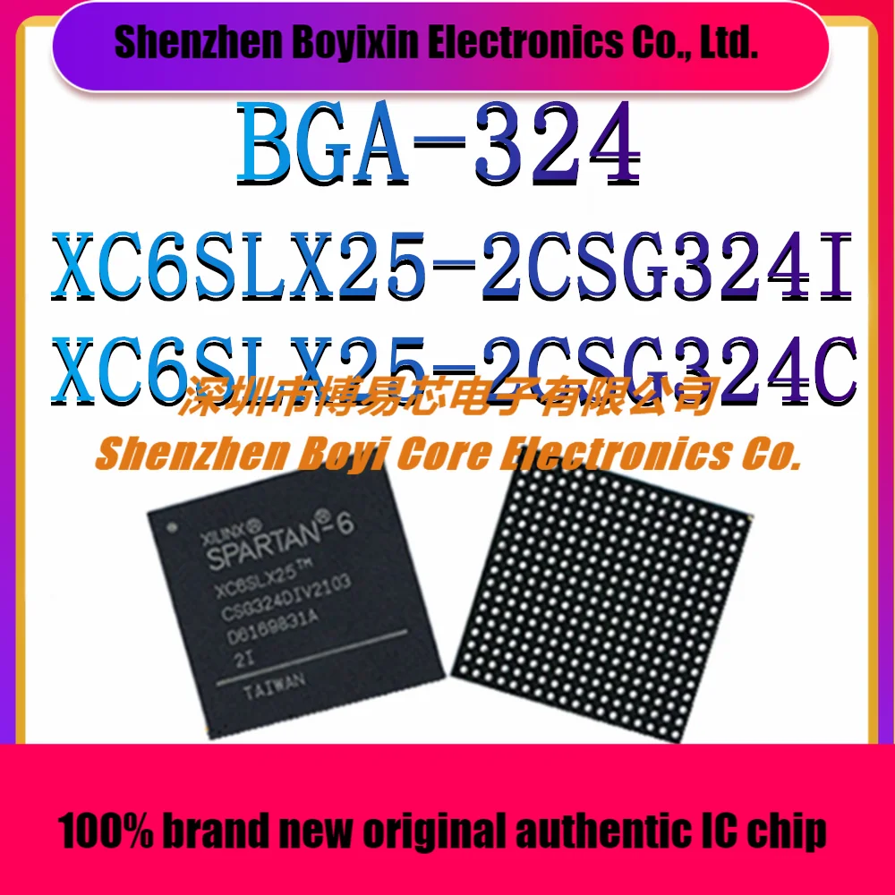 

XC6SLX25-2CSG324I XC6SLX25-2CSG324C Package: BGA-324 Programmable Logic Device (CPLD/FPGA) IC Chip