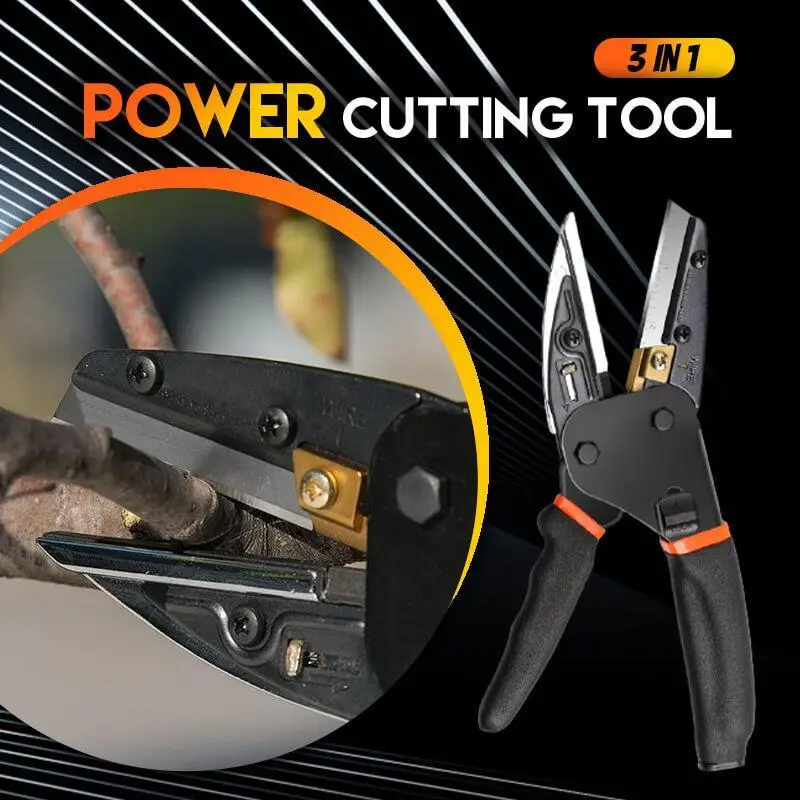 

3 In 1 Power Cutting Tool Multi Cut Plier Blade Cutter Household Hand Scissors Wire Stripper Outdoor Camping Multitool