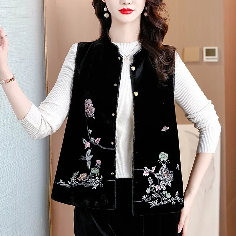 Гарантированное качество большие размеры для мамы осень/зима жилет из