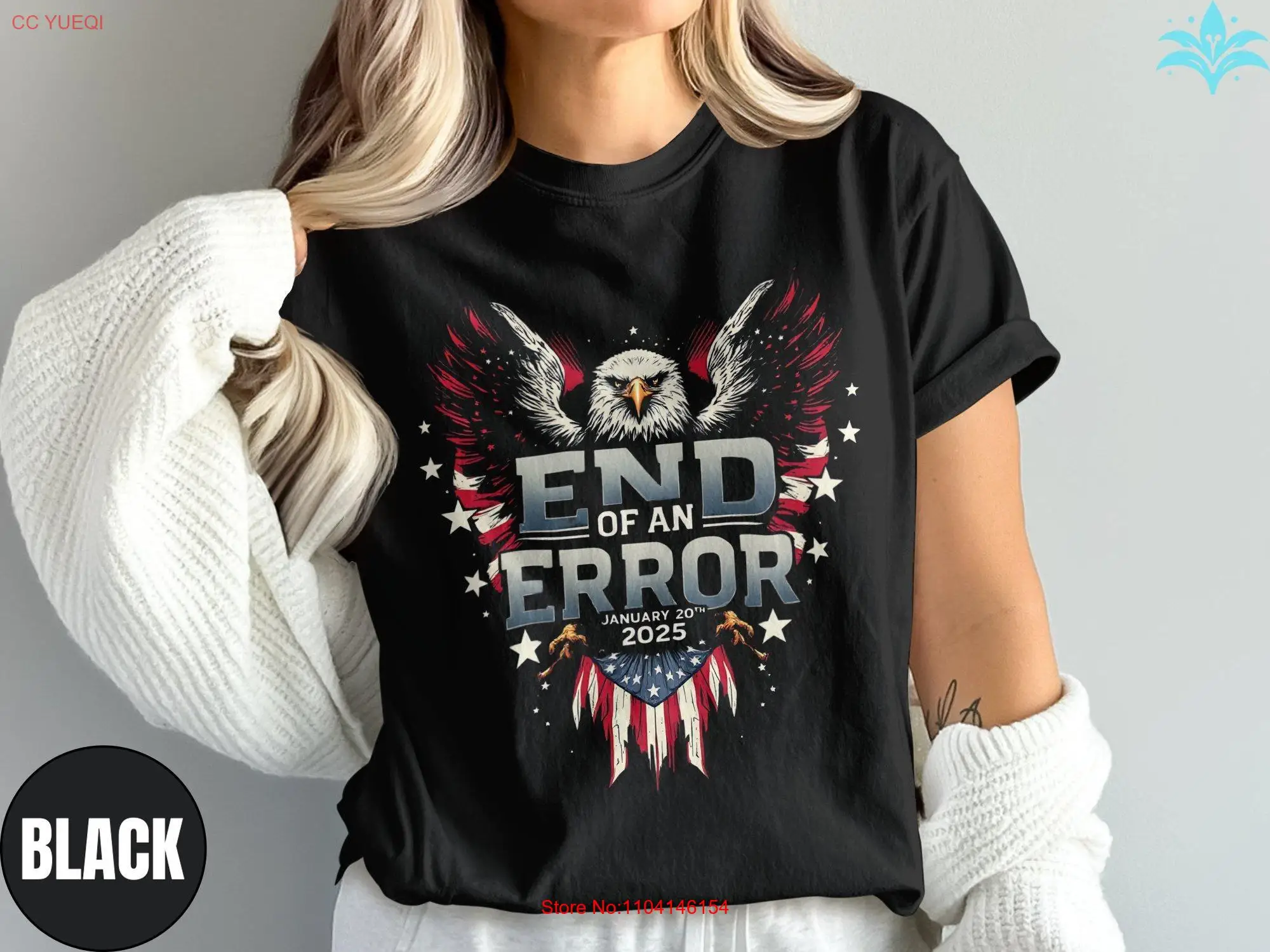 Футболка Comfort Colors Trump Inauguration SweaT Конец ошибок Eagle Design 2025 Патриотический президент